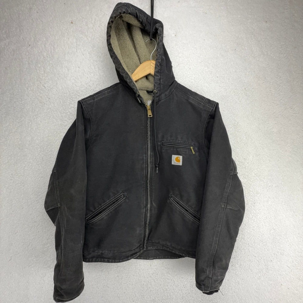 Carhartt Sierra Jacket‎ Sherpa Lined Womens XS WJ141 BLK Black